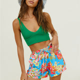 Golden Ages Crop Top Green