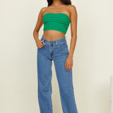 All Along Crop Top Green