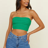 All Along Crop Top Green