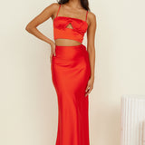 Sweet Haven Crop Top Red