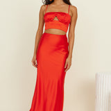 Sweet Haven Crop Top Red