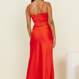 Sweet Haven Crop Top Red