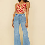 ROLLA'S Eastcoast Flare Jean Bessette Blue