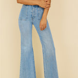 ROLLA'S Eastcoast Flare Jean Bessette Blue