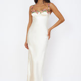 Magnetic Forces Maxi Dress White