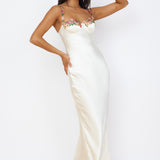 Magnetic Forces Maxi Dress White