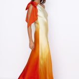 Forever Sunshine Satin Maxi Dress Orange