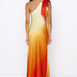 Forever Sunshine Satin Maxi Dress Orange
