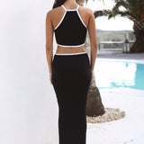 My Imagination Knit Maxi Dress Black