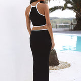 My Imagination Knit Maxi Dress Black