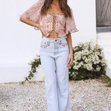 Gentle Loving Crop Top Brown