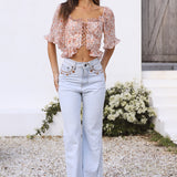 Gentle Loving Crop Top Brown