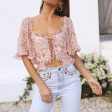 Gentle Loving Crop Top Brown
