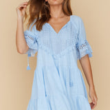 Wave After Wave Dress Blue