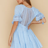 Wave After Wave Dress Blue