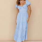 Serendipitous Moments Maxi Dress Blue