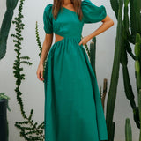 Ocherous Maxi Dress Green