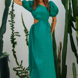 Ocherous Maxi Dress Green