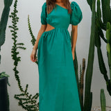 Ocherous Maxi Dress Green