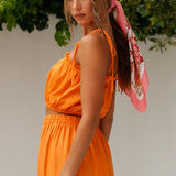 Let It Flow Crop Top Orange