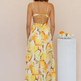 Through The Gardens Maxi Dress Yellow