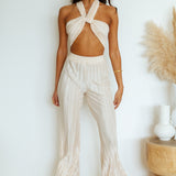 Lucky Strike Crop Top Champagne