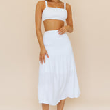 Prosecco Summers Maxi Skirt White