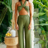 Lucky Strike Crop Top Green