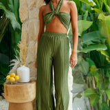 Lucky Strike Crop Top Green