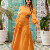 Cheery Maxi Dress Orange
