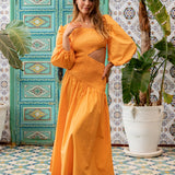 Cheery Maxi Dress Orange