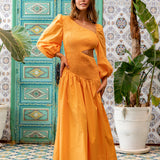 Cheery Maxi Dress Orange