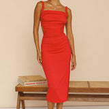 Piccadilly Maxi Dress Red