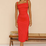Piccadilly Maxi Dress Red
