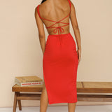 Piccadilly Maxi Dress Red