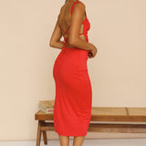 Piccadilly Maxi Dress Red