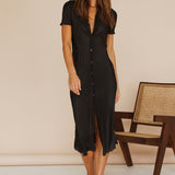 Savoy Midi Dress Black