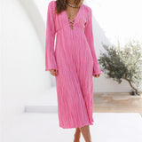 Meet Me At Sundown Midi Dress Pink