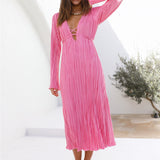 Meet Me At Sundown Midi Dress Pink