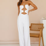RUNAWAY THE LABEL Etta Jumpsuit White
