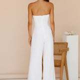RUNAWAY THE LABEL Etta Jumpsuit White
