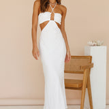 RUNAWAY THE LABEL Etta Midi Dress White
