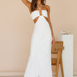 RUNAWAY THE LABEL Etta Midi Dress White