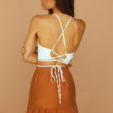 Make A Wish Crop Top White