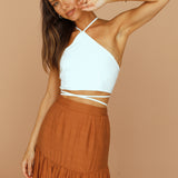 Make A Wish Crop Top White
