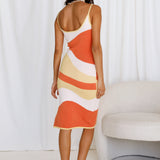 Head Start Midi Dress Orange
