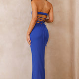 Starry Nights Mesh Maxi Dress Blue