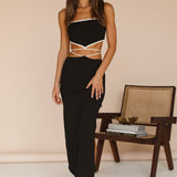 To Be Yours Crop Top Black