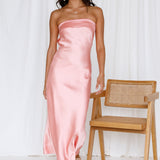Gleam In Gold Maxi Dress Pink