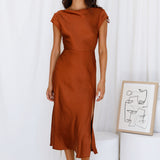 One Last Song Maxi Dress Brown